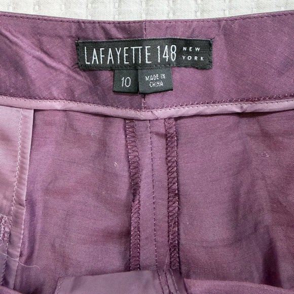 Lafayette 148 New York Women's Gates Straight Leg Pants in Kir - Picture 3 of 9